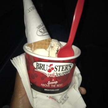 Bruster's Real Ice Cream - Butter pecan with a sugar cone, size small. - Ice Cream & Frozen Yogurt Near Me - Lawrenceville, Georgia Bruster's Real Ice Cream - Butter pecan with a sugar cone, size small. - Ice Cream & Frozen Yogurt Near Me - Lawrenceville, Georgia