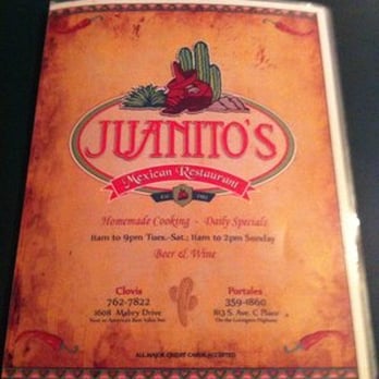 Juanito's Restaurant - Menu - Mexican Near Me - Clovis, New Mexico