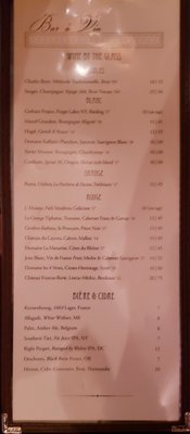 Menu photo 2 Bar a Vin Washington, DC, DC
