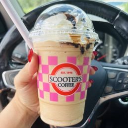 A delicious small Turtle Blender from Scooter's Coffee! A delicious small Turtle Blender from Scooter's Coffee!