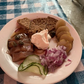 Mikko - Herring Plate w/ Potatoes (so flavorful. It's small). I think the appetizers are meant to be "per person" vs shared - Scandinavian Near Me - Washington, DC, District of Columbia
