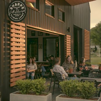 Sharpe Distillery - On the patio - Distilleries Near Me - Cawston, British Columbia