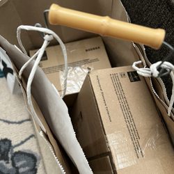 Crate & Barrel - Special handle made by Juanita for easy carry out