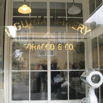 Liguria Bakery - outside window with faint writing - Bakeries Near Me - San Francisco, California Liguria Bakery - outside window with faint writing - Bakeries Near Me - San Francisco, California