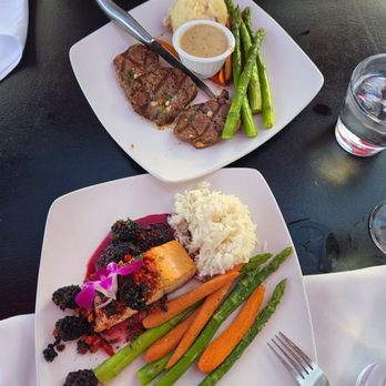 Beachfire Bar & Grill - Filet mignon medallions.... blackberry salmon - New American Near Me - San Clemente, California Beachfire Bar & Grill - Filet mignon medallions.... blackberry salmon - New American Near Me - San Clemente, California