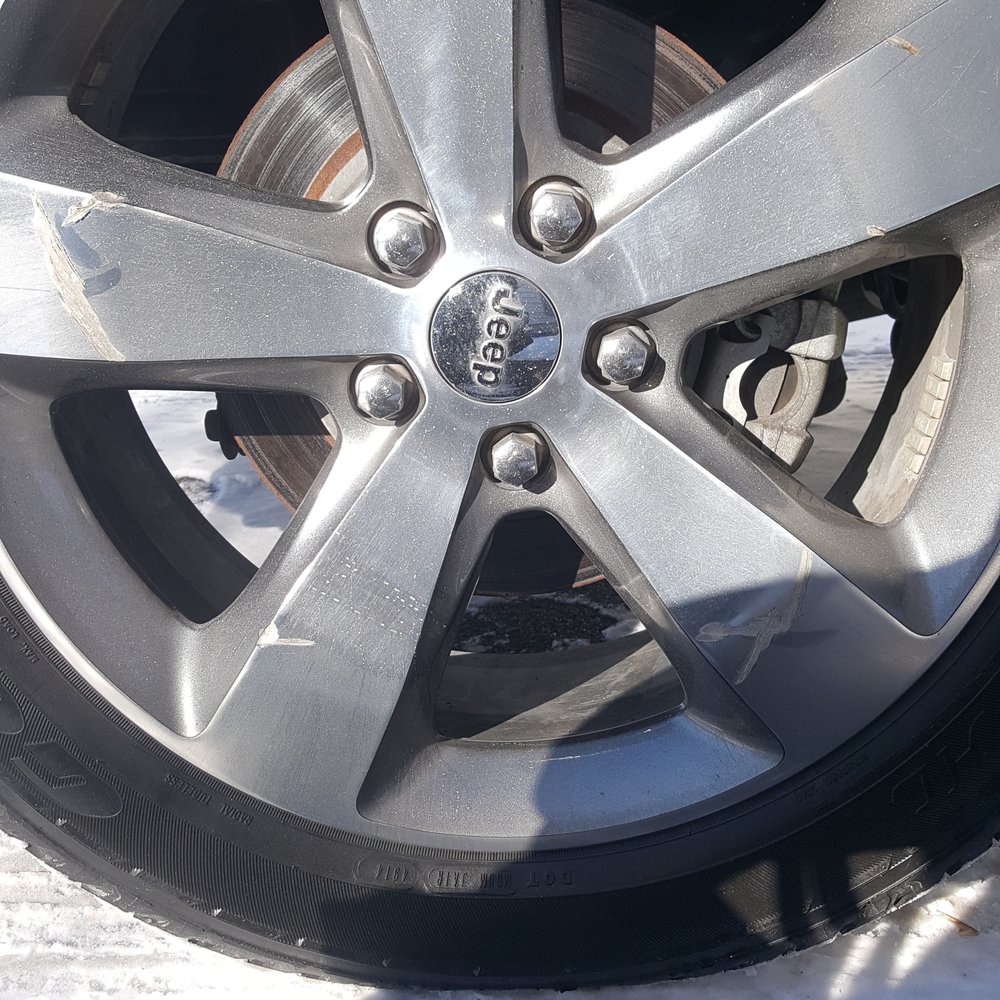 This is what the track did to my rim. When I called about it, they said there was nothing they could do about it. This is what the track did to my rim. When I called about it, they said there was nothing they could do about it.