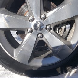 This is what the track did to my rim. When I called about it, they said there was nothing they could do about it.