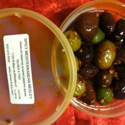 Kankakee Farmer's Market - Spicy Mediterranean olives ($5)