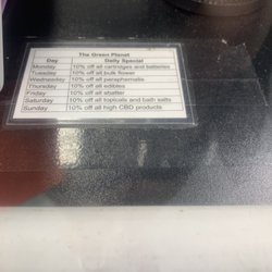 The Green Planet Vape and Glass - Discount days
