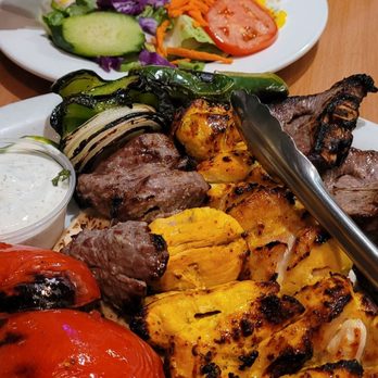 Fanoos Grill - Combo #5 which comes with rice and salad. - Middle Eastern Near Me - Torrance, California Fanoos Grill - Combo #5 which comes with rice and salad. - Middle Eastern Near Me - Torrance, California
