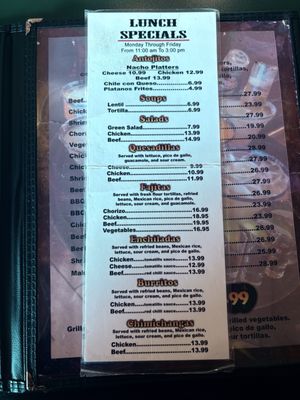Menu photo 1 Los Tios Grill Arlington, VA