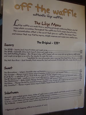 Menu photo 7 Off the Waffle Eugene, OR