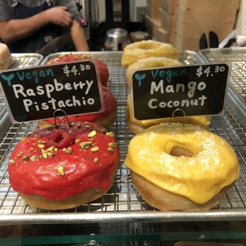 Good Town Doughnuts - Raspberry Pistachio & mango coconut - Donuts Near Me - Costa Mesa, California