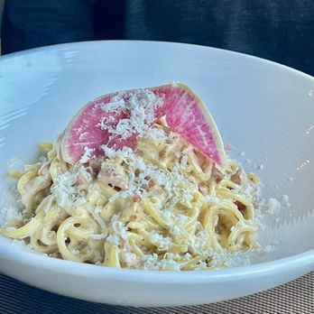 A Bellagio Italian Restaurant - SPAGHETTI CARBONARA -$28
Sautéed pancetta, egg yolks, parmesan cheese & black pepper - Italian Near Me - Campbell, California A Bellagio Italian Restaurant - SPAGHETTI CARBONARA -$28
Sautéed pancetta, egg yolks, parmesan cheese & black pepper - Italian Near Me - Campbell, California