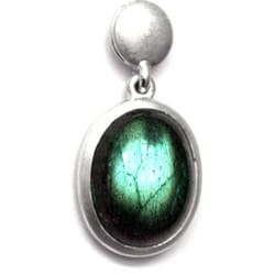 Schmucklabor - Labradorith-Ohrring, Sterlingsilber