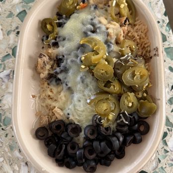 Moe's Southwest Grill - Very small portion. Chipotle's fills the bowl. - Mexican Near Me - Mount Pleasant, South Carolina Moe's Southwest Grill - Very small portion. Chipotle's fills the bowl. - Mexican Near Me - Mount Pleasant, South Carolina