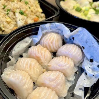 Qi Steam Kitchen - Crystal Shrimp Dumplings | 水晶虾饺 - Dim Sum Near Me - Los Angeles, California