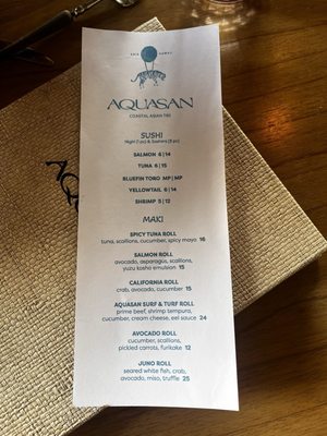 Menu photo 3 AquaSan Juno Beach, FL Menu photo 3 AquaSan Juno Beach, FL