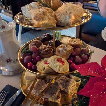 Tailleur - Afternoon tea eats: scones/croissants on top, desserts in the middle, sandwiches on the bottom. This is for 2 people. - Bakeries Near Me - Kansas City, Missouri Tailleur - Afternoon tea eats: scones/croissants on top, desserts in the middle, sandwiches on the bottom. This is for 2 people. - Bakeries Near Me - Kansas City, Missouri