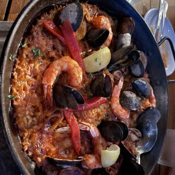 Barcelona Wine Bar - Seafood paella - Wine Bars Near Me - Dallas, Texas