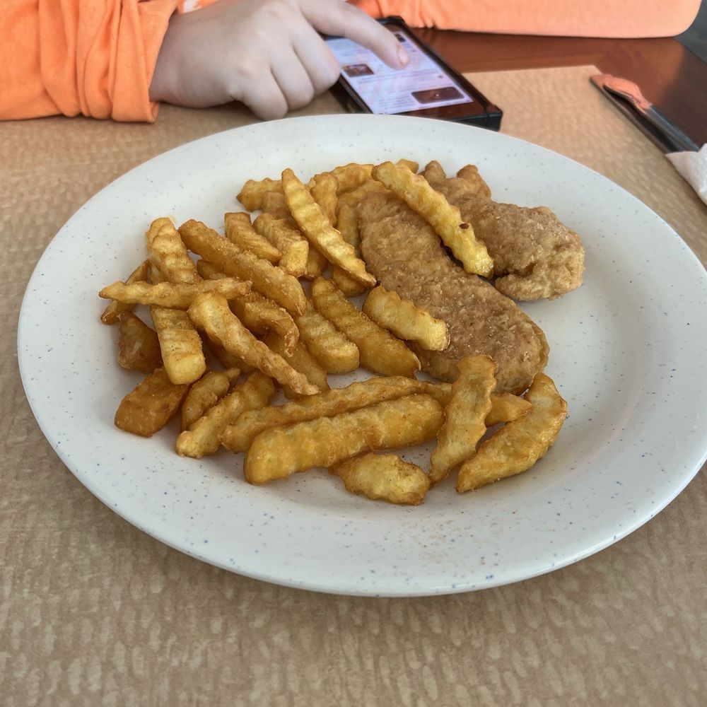 Children's menu chicken tenders and fries Children's menu chicken tenders and fries