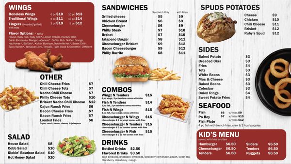 Menu photo 2 Ruby’s Wingz N Things Dickson, TN