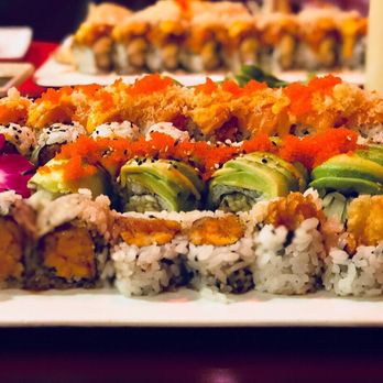 Fancy Sushi & Grill - Sweet Potato, Kelmon Roll, and Green Dragon! - Sushi Bars Near Me - Neptune Beach, Florida Fancy Sushi & Grill - Sweet Potato, Kelmon Roll, and Green Dragon! - Sushi Bars Near Me - Neptune Beach, Florida