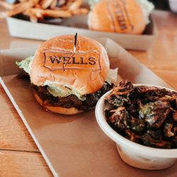 Wells Cattle Co. Burgers & Pies - The flash fried sprouts were so yummy.
