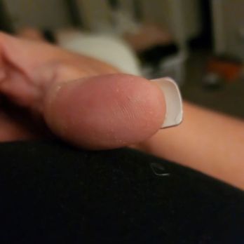Paradise Nails - Sloppy acrylic under nail - Nail Salons Near Me - Orem, Utah