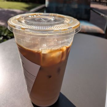 Blk Dot Coffee - Iced latte, not fully filled - Coffee & Tea Near Me - Irvine, California Blk Dot Coffee - Iced latte, not fully filled - Coffee & Tea Near Me - Irvine, California