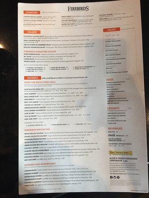 Menu photo 8 Firebirds Wood Fired Grill Columbus, OH
