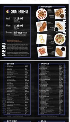 Menu photo 6 Gen Korean BBQ House Mountain View, CA