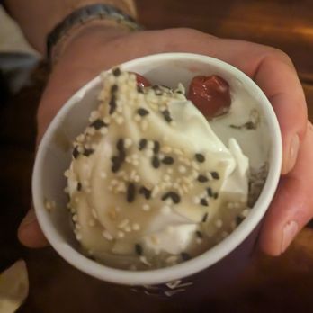 Laser Wolf - Brown sugar ice cream with sesame crispy coat - Middle Eastern Near Me - Brooklyn, New York