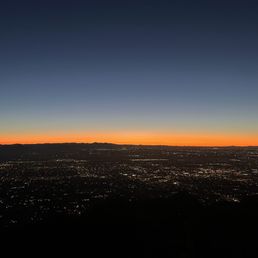 Beautiful sunrise hike
