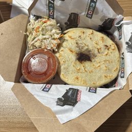 Bean and cheese pupusa Bean and cheese pupusa