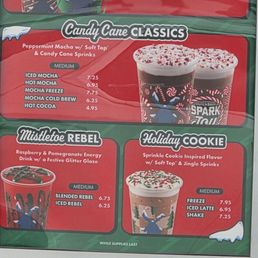 Holiday menu