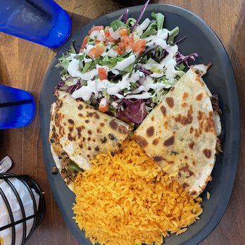 Mezcalito - Durham - Steak Chicken & Shrimp Quesadilla , Side of rice - Mexican Near Me - Durham, North Carolina Mezcalito - Durham - Steak Chicken & Shrimp Quesadilla , Side of rice - Mexican Near Me - Durham, North Carolina