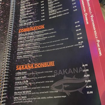 Sakana Sushi and Roll - Menu - Sushi Bars Near Me - Kensington, California