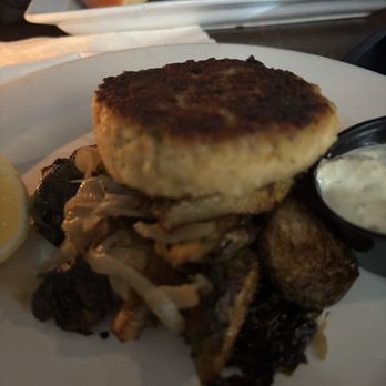 Steel Wheel Tavern - Maryland Crab Cake and Brussel Sprouts - Bars Near Me - Ridgewood, New Jersey Steel Wheel Tavern - Maryland Crab Cake and Brussel Sprouts - Bars Near Me - Ridgewood, New Jersey