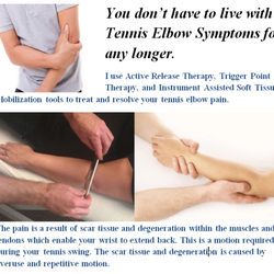Trigger Point Massage OC - You don't have to live with Tennis Elbow Symptoms for any longer.