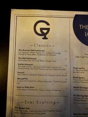 Menu photo 1 The Grande Atlantic Beach, FL Menu photo 1 The Grande Atlantic Beach, FL