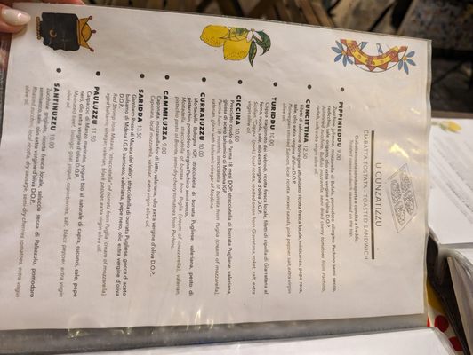 Menu photo 1