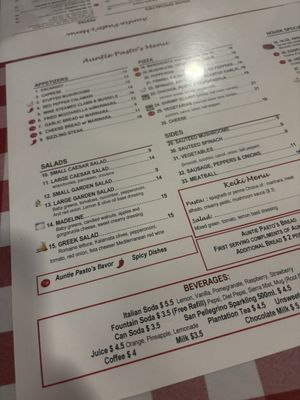 Menu photo 4 Auntie Pasto's Honolulu, HI Menu photo 4 Auntie Pasto's Honolulu, HI
