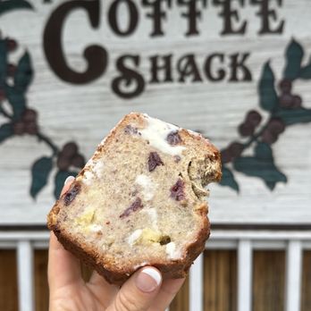 The Coffee Shack - Banana bread with pineapple, cranberry and coconut. Snacked while waiting for a table. - Coffee & Tea Near Me - Captain Cook, Hawaii