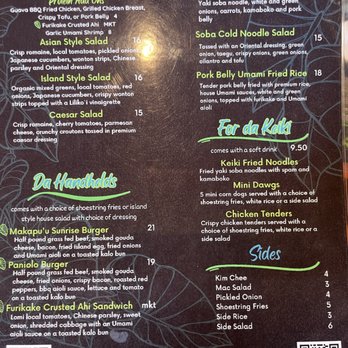 Beastside Kitchen - Menu as of 1/2024 - Seafood Near Me - Honolulu, Hawaii