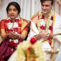 Shiva-Vishnu Temple Livermore - Tamil Brahmin fusion Indian wedding photography