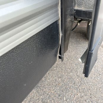 Camping World - Golden - Slide adjustment too far and broke siding - RV Dealers Near Me - Golden, Colorado Camping World - Golden - Slide adjustment too far and broke siding - RV Dealers Near Me - Golden, Colorado