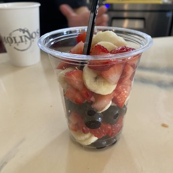 Molinos Coffee - After I ask them why it was not full the amount is about 10 oz cup - Coffee & Tea Near Me - Redlands, California