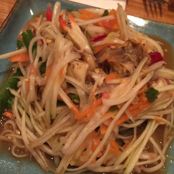 Corthaiyou - Papaya salad with raw crab (do not recommend) - Thai Near Me - Brooklyn, New York