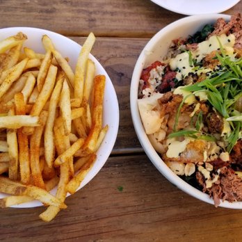 Seabirds Kitchen - Fries and bibimbap bowl - Vegan Near Me - Costa Mesa, California